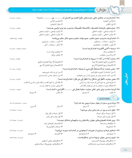 مجموعه ازمون های نمونه دولتی و تیز هوشان ۱+۳۱ استان - نمونه سوم - جزیره کتاب های الکترونیکی